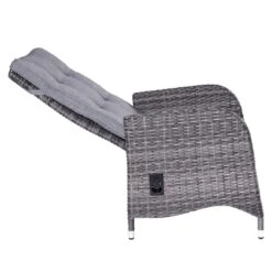 LC Garden Bailado Gartensessel Geflecht/Polyester Omega Grau/Grau -Garten Leben lc garden bailado verstellsessel geflecht polster omega grau grau 1248239 5