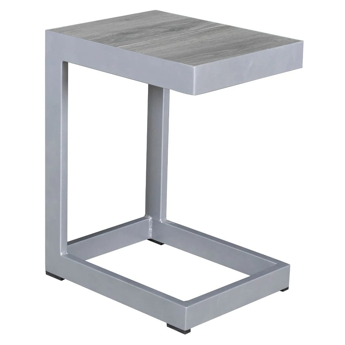 LC Garden Bondino Beistelltisch 32x40cm Aluminium/Keramik Silber/Easy Grey 3 LC Garden Bondino Beistelltisch 32x40cm Aluminium/Keramik Silber/Easy Grey
