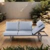 LC Garden Bondino Gartensofa Aluminium/Polyester Anthrazit/Grau -Garten Leben lc garden bondino multifunktionssofa 200cm aluminium anthrazit 1195483 1