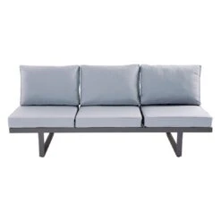 LC Garden Bondino Gartensofa Aluminium/Polyester Anthrazit/Grau -Garten Leben lc garden bondino multifunktionssofa 200cm aluminium anthrazit 1195483 4