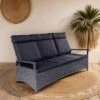 LC Garden Keramo Gartensofa Inkl. Kissen Aluminium/Geflecht Anthrazit/Grau Mix -Garten Leben lc garden keramo 3 sitzersofa inkl kissen aluminium geflecht 1345578 1