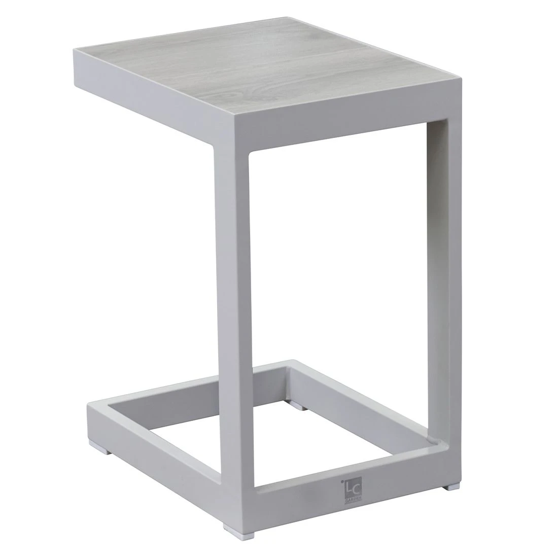 LC Garden Keramo Beistelltisch 32x40cm Aluminium/Keramik Off White/Easy Grey 3 LC Garden Keramo Beistelltisch 32x40cm Aluminium/Keramik Off White/Easy Grey
