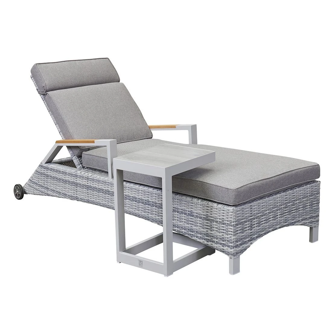 LC Garden Keramo Beistelltisch 32x40cm Aluminium/Keramik Off White/Easy Grey 6 LC Garden Keramo Beistelltisch 32x40cm Aluminium/Keramik Off White/Easy Grey – Bild 4