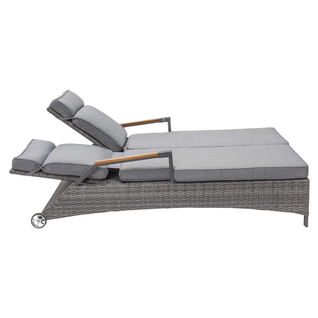 LC Garden Keramo Doppelliege Inkl. Kissen Geflecht/Polyester Naturgrau 7 LC Garden Keramo Doppelliege Inkl. Kissen Geflecht/Polyester Naturgrau – Bild 5