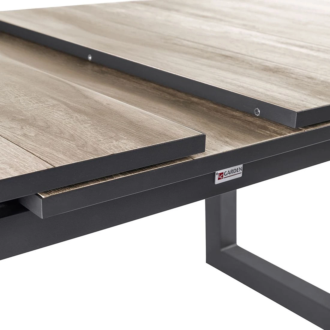 LC Garden Keramo Gartenmöbel-Set 7-tlg. Tisch 200/260x100cm Grau Mix/Anthrazit 8 LC Garden Keramo Gartenmöbel-Set 7-tlg. Tisch 200/260x100cm Grau Mix/Anthrazit – Bild 6