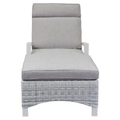 LC Garden Keramo Gartenliege Aluminium/Geflecht Off White/Weiß-Mix -Garten Leben lc garden keramo rollliege aluminium geflecht 1434381 2