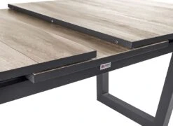 LC Garden Komido Ausziehtisch 200/260x100cm Aluminium/Keramik Anthrazit/Braun -Garten Leben lc garden komido ausziehtisch 200 260x100cm alu keramik anthrazit holzoptik grau 1217934 7