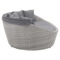 LC Garden Parma Loungeinsel Inkl. Kissen Geflecht White Grey -Garten Leben lc garden parma loungeinsel oval inkl kissen geflecht 1345204 3