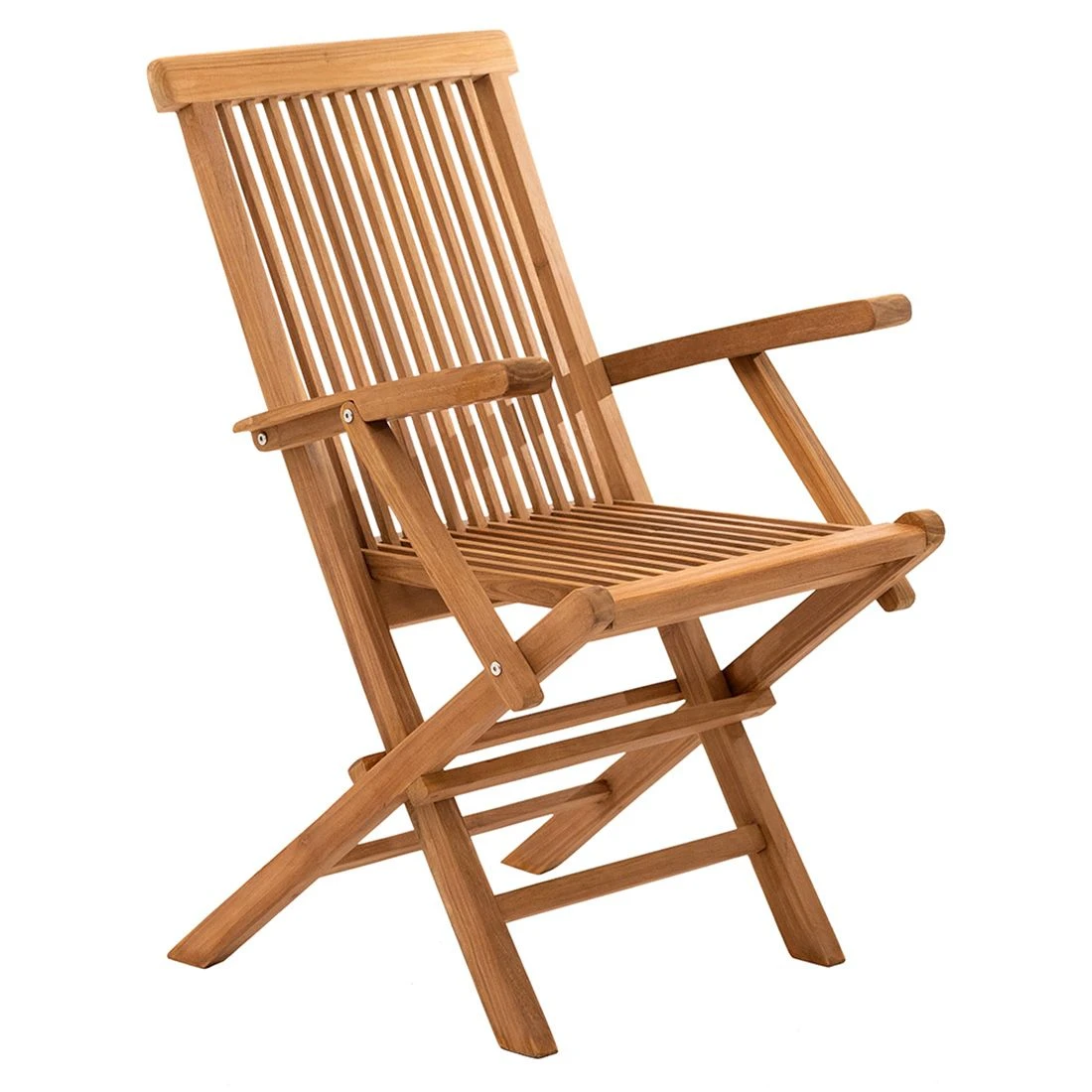 LC Garden Riva Klappstuhl Mit Armlehnen Teak Natur 3 LC Garden Riva Klappstuhl Mit Armlehnen Teak Natur