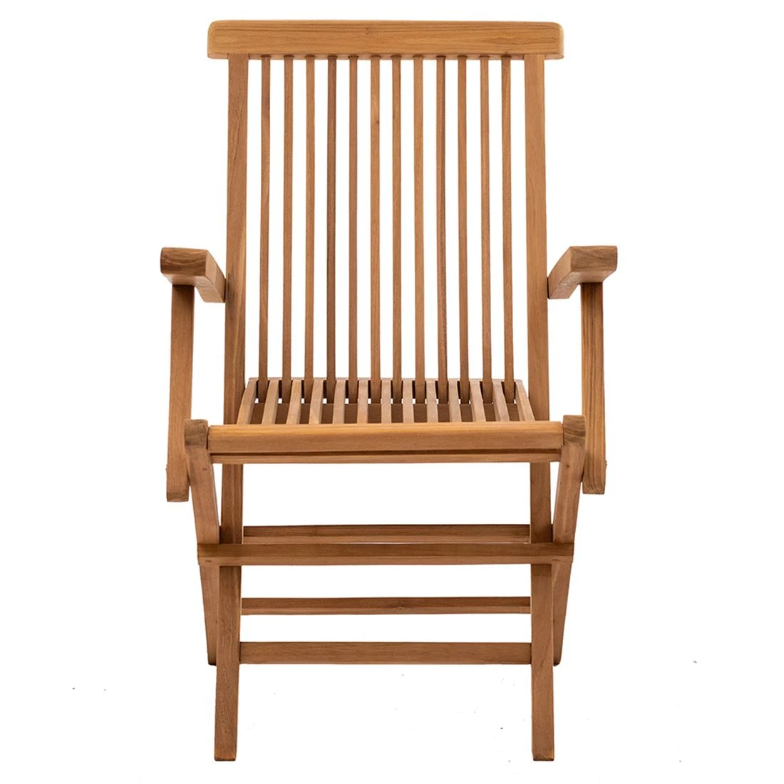 LC Garden Riva Klappstuhl Mit Armlehnen Teak Natur 4 LC Garden Riva Klappstuhl Mit Armlehnen Teak Natur – Bild 2