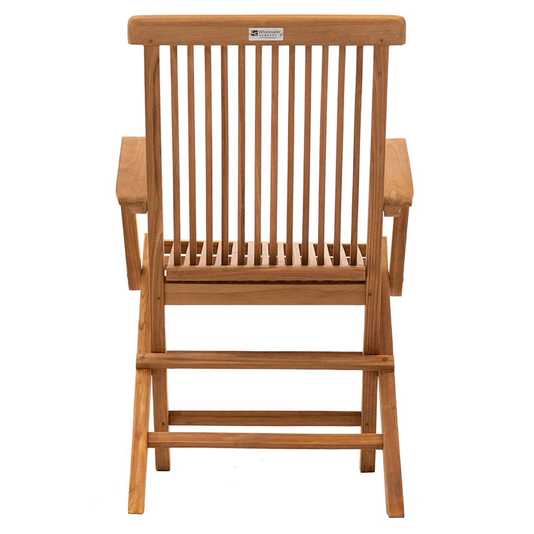 LC Garden Riva Klappstuhl Mit Armlehnen Teak Natur 6 LC Garden Riva Klappstuhl Mit Armlehnen Teak Natur – Bild 4