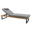 LC Garden Riviona Gartenliege Teak/Polster Natur/Grau -Garten Leben lc garden riviano gartenliege teak polster 1435547 1