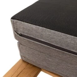 LC Garden Riviona Gartenliege Teak/Polster Natur/Grau -Garten Leben lc garden riviano gartenliege teak polster 1435547 10