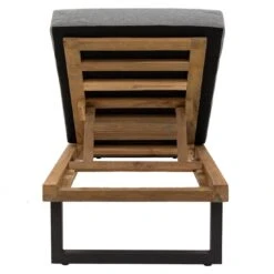 LC Garden Riviona Gartenliege Teak/Polster Natur/Grau -Garten Leben lc garden riviano gartenliege teak polster 1435547 5