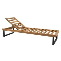 LC Garden Riviona Gartenliege Teak/Polster Natur/Grau -Garten Leben lc garden riviano gartenliege teak polster 1435547 6