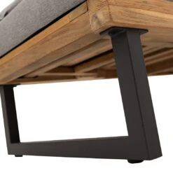 LC Garden Riviona Gartenliege Teak/Polster Natur/Grau -Garten Leben lc garden riviano gartenliege teak polster 1435547 8