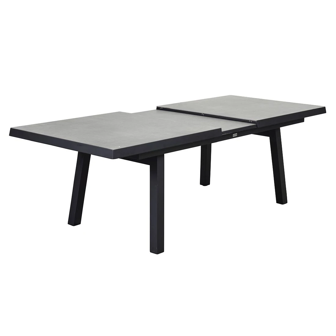 LC Garden Sondrino Ausziehtisch 200/260x100 Cm Aluminium/Keramik Schwarz Matt/Beton 6 LC Garden Sondrino Ausziehtisch 200/260x100 Cm Aluminium/Keramik Schwarz Matt/Beton – Bild 4