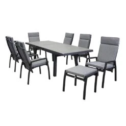 LC Garden Sondrino Ausziehtisch 200/260x100 Cm Aluminium/Keramik Schwarz Matt/Beton 11 LC Garden Sondrino Ausziehtisch 200/260x100 Cm Aluminium/Keramik Schwarz Matt/Beton -Garten Leben lc garden sondrino ausziehtisch 200 260x100 cm aluminium keramik 1433479 5