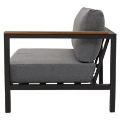 LC Garden Sondrino Eck-/Endmodul Aluminium/Polyester Anthrazit/Off-White-Schwarz -Garten Leben lc garden sondrino endmodul links 90x90 cm alu polyester 1434469 3