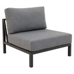 LC Garden Sondrino Ecklounge 5-tlg. Aluminium/Polyester Anthrazit/Off-White-Schwarz -Garten Leben lc garden sondrino loungeecke 5 tlg aluminium polyester 1487687 3