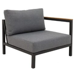 LC Garden Sondrino Ecklounge 5-tlg. Aluminium/Polyester Anthrazit/Off-White-Schwarz -Garten Leben lc garden sondrino loungeecke 5 tlg aluminium polyester 1487687 4