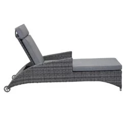 LC Garden Vivera Gartenliege Aluminium/Geflecht Anthrazit/Omega-Anthrazit -Garten Leben lc garden vivera gartenliege aluminium geflecht 1432401 4