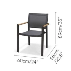 LifestyleGarden Amber Gartenmöbel-Set 7-tlg. Tisch 220x95cm Magnesium Grau/Grau Meliert -Garten Leben lifestylegarden amber gartenmoebel set 7 tlg tisch 220x95cm 1481879 7