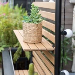 LifestyleGarden Femalcony Gartensofa Aluminium/Olefin Schwarz Matt/Dunkelgrau -Garten Leben lifestylegarden femalcony gartensofa aluminium teakholz 1441102 5