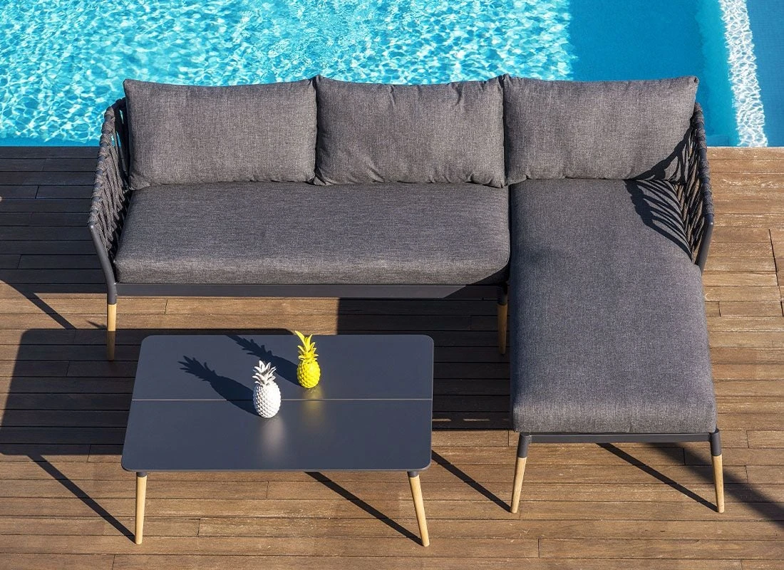 LifestyleGarden Ipanema Loungetisch 110x70cm Teak/Wide-Duraboard Teak/Dunkelgrau 9 LifestyleGarden Ipanema Loungetisch 110x70cm Teak/Wide-Duraboard Teak/Dunkelgrau – Bild 7