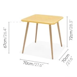 LifestyleGarden Nassau Gartenmöbel-Set 3-tlg. Tisch 70x70cm Teaklook/Honig -Garten Leben lifestylegarden nassau gartenmoebel set 3 tlg tisch 70x70cm 1481890 6