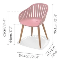 LifestyleGarden Nassau Gartenmöbel-Set 3-tlg. Tisch 70x70cm Teaklook/Pfingstrose -Garten Leben lifestylegarden nassau gartenmoebel set 3 tlg tisch 70x70cm 1481912 6