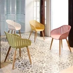 LifestyleGarden Nassau Gartensessel Eukalyptus/Kunststoff Inkl. Sitzkissen Teaklook/Salbeigrün -Garten Leben lifestylegarden nassau gartensessel eukalyptus kunststoff inkl sitzkissen 1482396 3