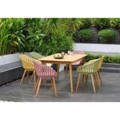 LifestyleGarden Nassau Gartensessel Eukalyptus/Kunststoff Inkl. Sitzkissen Teaklook/Honig -Garten Leben lifestylegarden nassau gartensessel eukalyptus kunststoff inkl sitzkissen 1482418 2