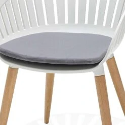 LifestyleGarden Nassau Gartensessel Eukalyptus/Kunststoff Inkl. Sitzkissen Teaklook/Korallensand -Garten Leben lifestylegarden nassau gartensessel eukalyptus kunststoff inkl sitzkissen 1482429 4