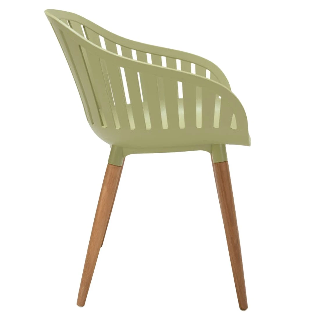 LifestyleGarden Nassau Gartensessel Eukalyptusholz/Kunststoff Teaklook/Salbeigrün 7 LifestyleGarden Nassau Gartensessel Eukalyptusholz/Kunststoff Teaklook/Salbeigrün – Bild 5