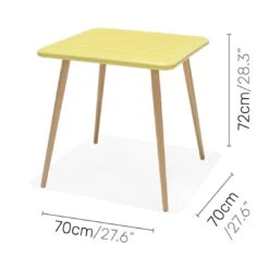 LifestyleGarden Nassau Gartentisch 70x70cm Eukalyptus/Kunststoff Eukalyptus/Honig -Garten Leben lifestylegarden nassau gartentisch 70x70cm eukalyptus kunststoff 1441003 5