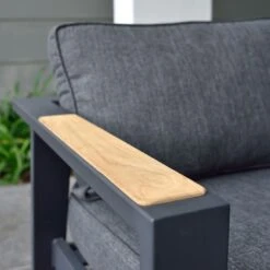 LifestyleGarden Palau Gartensofa 228cm Aluminium/Olefin Dunkelgrau -Garten Leben lifestylegarden palau 3 sitzersofa 228cm aluminium olefin dunkelgrau 1204008 3