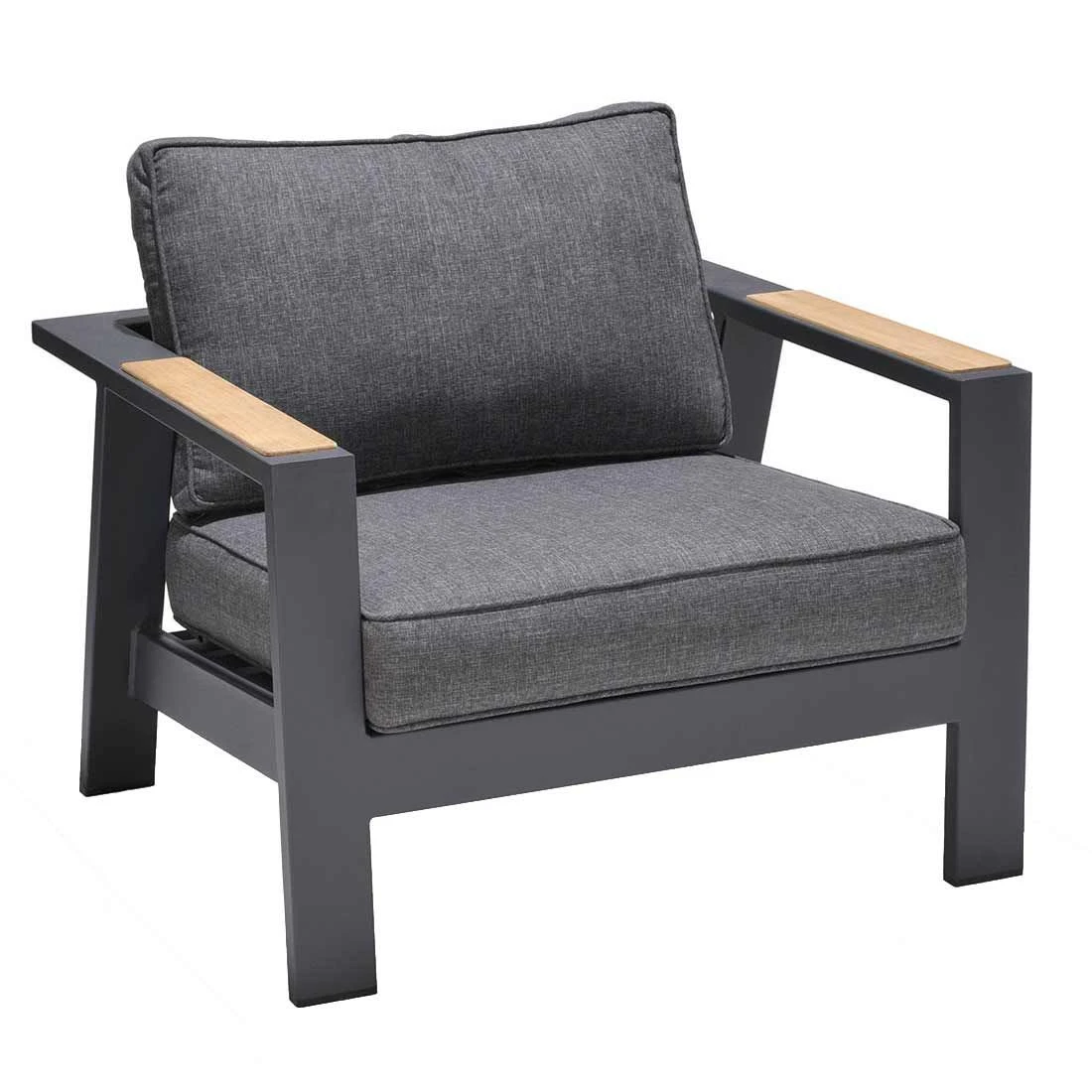 LifestyleGarden Palau Loungesessel Aluminium/Olefin Dunkelgrau 4 LifestyleGarden Palau Loungesessel Aluminium/Olefin Dunkelgrau – Bild 2