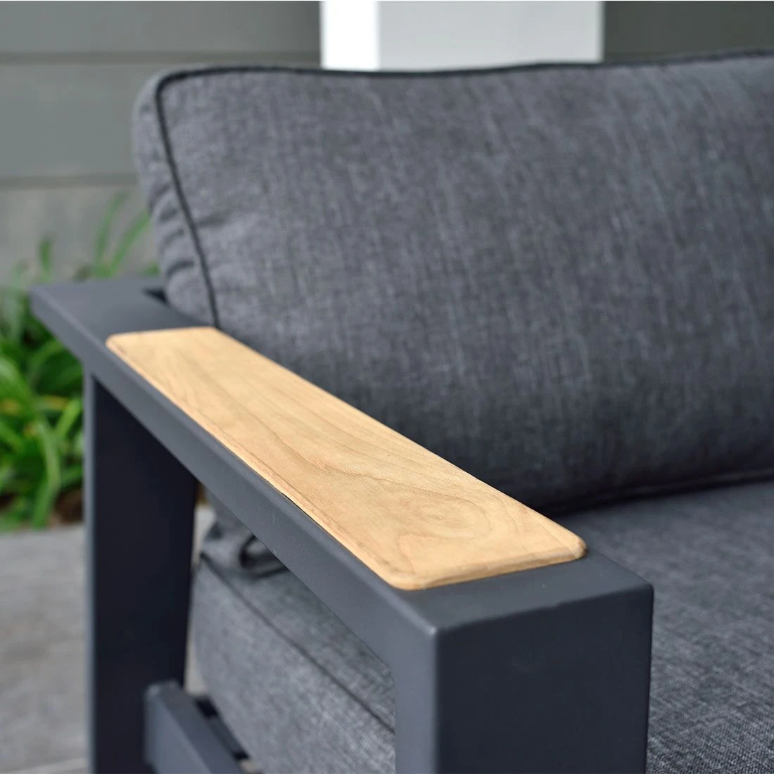 LifestyleGarden Palau Loungesessel Aluminium/Olefin Dunkelgrau 5 LifestyleGarden Palau Loungesessel Aluminium/Olefin Dunkelgrau – Bild 3