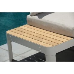 LifestyleGarden Portals Gartensofa Aluminium/Teak/Olefin Korallensand-Matt/Teak -Garten Leben lifestylegarden portals 2 sitzersofa aluminium teak olefin korallensand matt teak 1282966 8