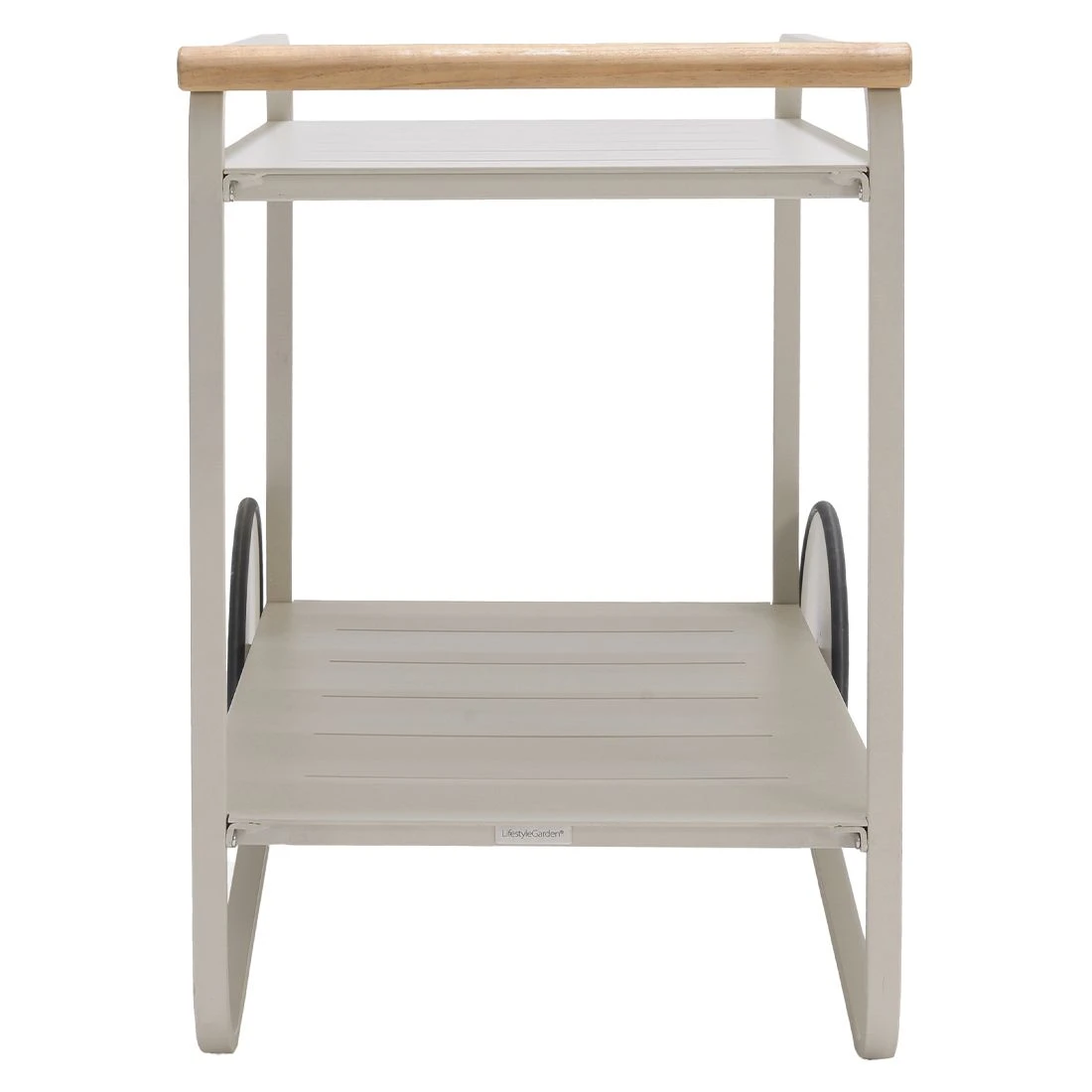 LifestyleGarden Portals Servierwagen Aluminium Korallensand-Matt 4 LifestyleGarden Portals Servierwagen Aluminium Korallensand-Matt – Bild 2