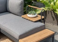 LifestyleGarden Topaz Beistelltisch 52x37,5cm Aluminium/Teakholz Magnesium Grau/Teak 10 LifestyleGarden Topaz Beistelltisch 52x37,5cm Aluminium/Teakholz Magnesium Grau/Teak -Garten Leben lifestylegarden topaz beistelltisch 52x37 5cm aluminium teakholz 1440640 3