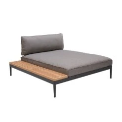 LifestyleGarden Topaz Loungeset Aluminium/Teakholz Magnesium Grau/Teak -Garten Leben lifestylegarden topaz loungeset aluminium teakholz 1487005 4