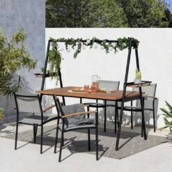 LifestyleGarden Vera Stapelsessel Aluminium/Textilene Schwarz Matt/Grau-Weiß Meliert 8 LifestyleGarden Vera Stapelsessel Aluminium/Textilene Schwarz Matt/Grau-Weiß Meliert -Garten Leben lifestylegarden vera stapelsessel aluminium textilene 1441190 2