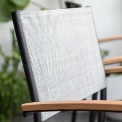 LifestyleGarden Vera Stapelsessel Aluminium/Textilene Schwarz Matt/Grau-Weiß Meliert 11 LifestyleGarden Vera Stapelsessel Aluminium/Textilene Schwarz Matt/Grau-Weiß Meliert -Garten Leben lifestylegarden vera stapelsessel aluminium textilene 1441190 5