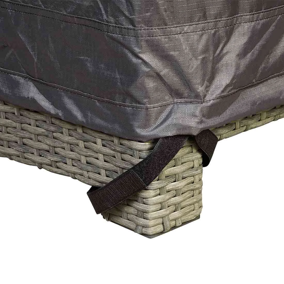 AeroCover Schutzhülle Für Ecklounge 300x300x100x70cm Polyester Uni Anthrazit 8 AeroCover Schutzhülle Für Ecklounge 300x300x100x70cm Polyester Uni Anthrazit – Bild 6