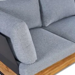 OUTLIV. Madrid Ecklounge 3-tlg. Teak Recycelt/Olefin Teak Recycelt/Grau -Garten Leben madrid loungeset 3 tlg teak recycelt polster 1392185 13