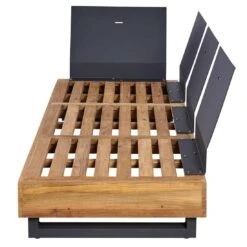 OUTLIV. Madrid Ecklounge 3-tlg. Teak Recycelt/Olefin Teak Recycelt/Grau -Garten Leben madrid loungeset 3 tlg teak recycelt polster 1392185 17