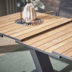 Musterring Amsterdam Gartenmöbel-Set 7-tlg. Tisch 180/240x95cm Anthrazit -Garten Leben musterring amsterdam gartenmoebel set 7 tlg tisch 180 240x95cm 1482704 9