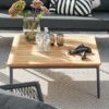 Musterring Menorca Loungetisch 89x89cm Aluminium/Teak Anthrazit/Natur -Garten Leben musterring menorca loungetisch 89x89cm aluminium teak anthrazit teak 1233257 1